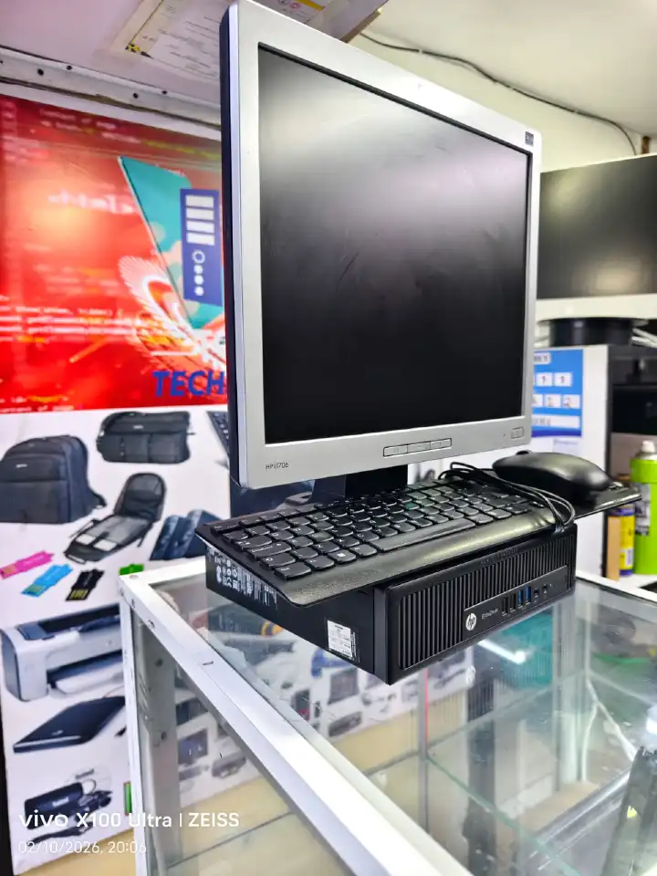 HP Elitedesk 800 G1 USDT mini desktop i5 4th Gen 8gb Ram 500gb hdd WIN11 PRO , MS-Office Refurbished 17 inches hp monitor. FREE KEYBOARD ,MOUSE AND POWER CABLES