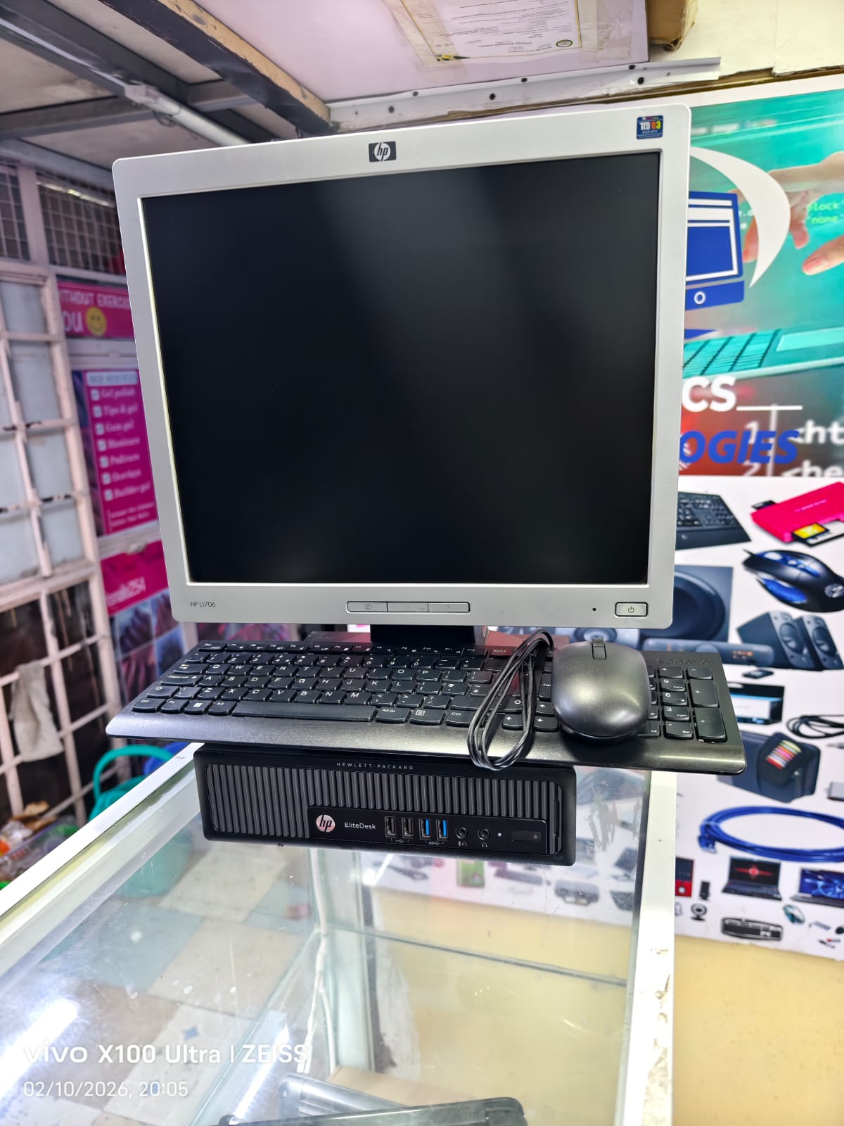 HP Elitedesk 800 G1 USDT mini desktop i5 4th Gen 8gb Ram 500gb hdd WIN11 PRO , MS-Office Refurbished 17 inches hp monitor. FREE KEYBOARD ,MOUSE AND POWER CABLES