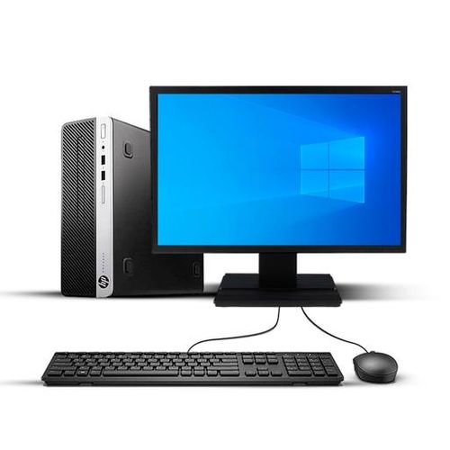 HP Refurbished ProDesk 600 G4 Core I5 8GB 500GB SSD 9TH Gen Business SFF Desktop CPU + 20 Inch Monitor (6 Months WRTY)