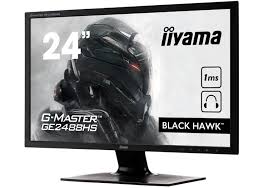 iiyama ProLite E2410HDS 24-Inch Full HD WIDESCREEN Monitor – 1920x1080 LED Display, DVI/HDMI/VGA, Fast 2ms Response Time – Energy Efficient Office WITH FREE HDMI AND POWER CABLE AND INBUILT SPEAKERS