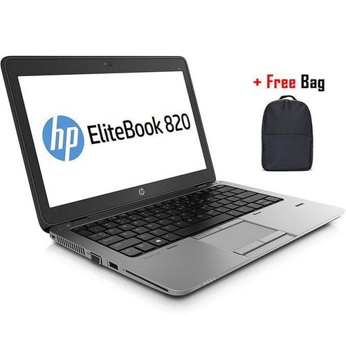HP EliteBook 820 G3 Core I5 8GB-256GB SSD 6th Gen 12.5" Renewed Windows 10 with  A FREE LAPTOP BAG AND A MOUSE