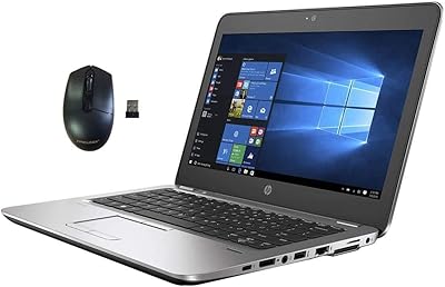 HP EliteBook 820 G3 Core I5 8GB-256GB SSD 6th Gen 12.5" Renewed Windows 10 with  A FREE LAPTOP BAG AND A MOUSE
