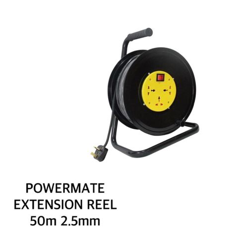 Powermate 50m 2.5mm Heavy-Duty Extension Reel – Durable & Reliable Power Solution