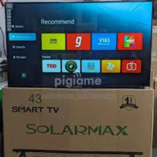 Solar Max 43-Inch Full HD LED Smart TV with Built-In Wi-Fi, Dolby Audio, and Android OS
