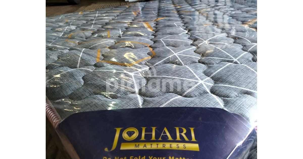 Johari Quilted HD Mattress - High-Density Foam, Orthopedic, 8 Inches, Quilted, Breathable Fabric, Durable, Comfortable, Firm Support (4x6, 5x6, 6x6)