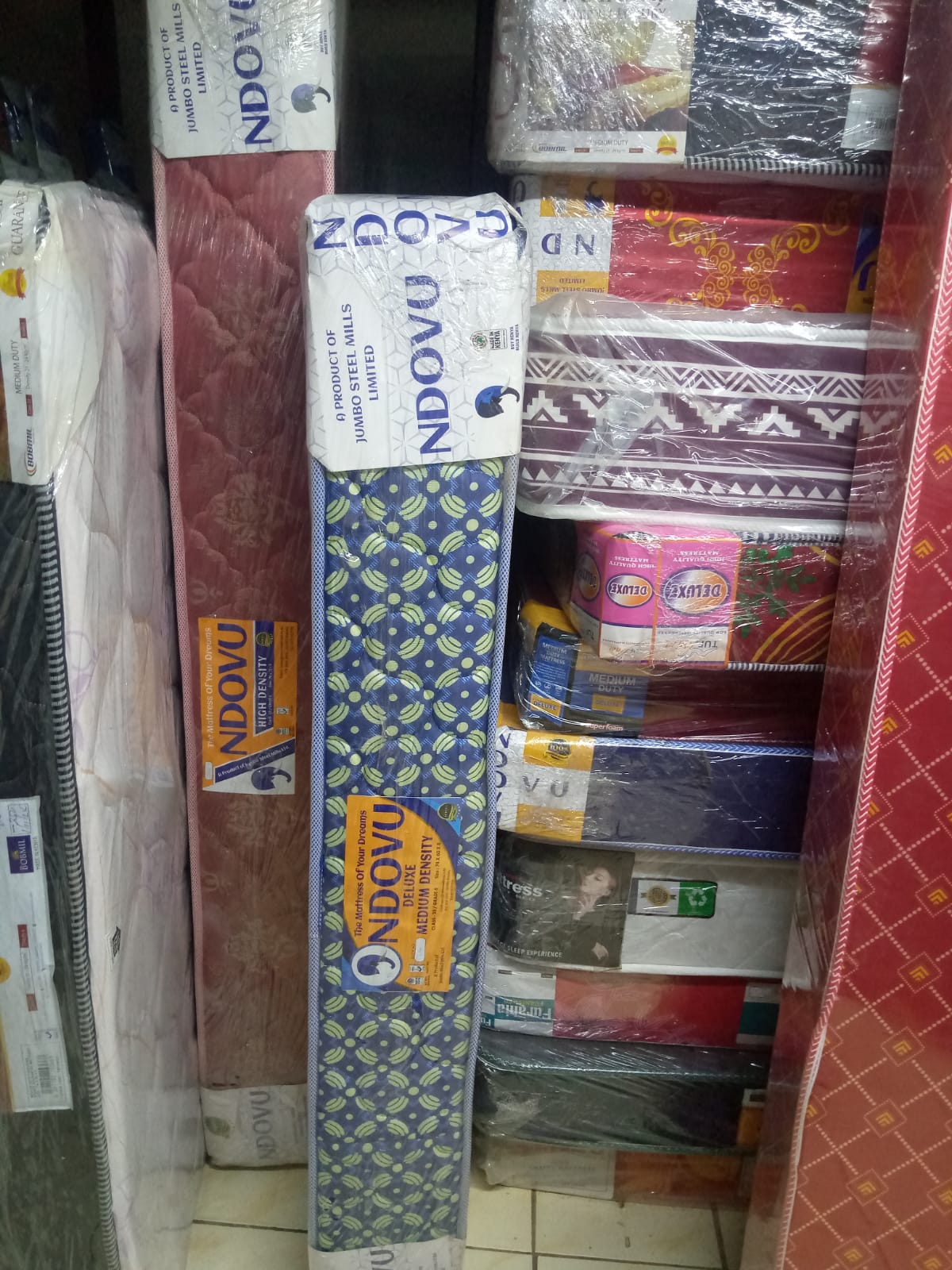 Ndovu Quilted Medium Duty Mattress – 8 Inches Thick, Premium Comfort, Durable Foam, and Elegant Quilted Fabric Cover for Homes, Guestrooms & Hotels. Multiple Sizes for Superior Sleep Support.