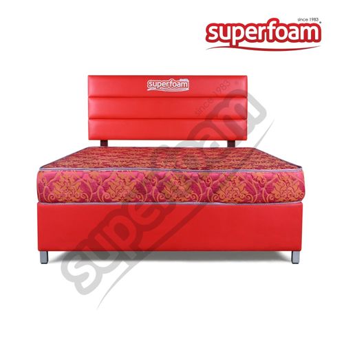 Superfoam Morning Glory High Density Mattress – 6 Inches Heavy Duty, Durable Foam Core, Firm Support, Luxurious non-Quilted Cover, Ideal for Home and Institutional Use, Available in Multiple Sizes