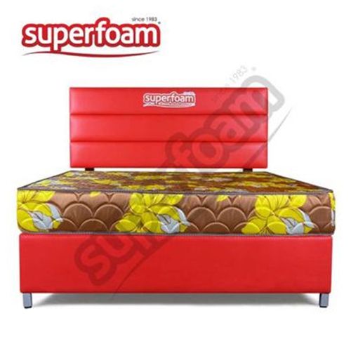 Superfoam Morning Glory High Density Mattress – 6 Inches Heavy Duty, Durable Foam Core, Firm Support, Luxurious non-Quilted Cover, Ideal for Home and Institutional Use, Available in Multiple Sizes
