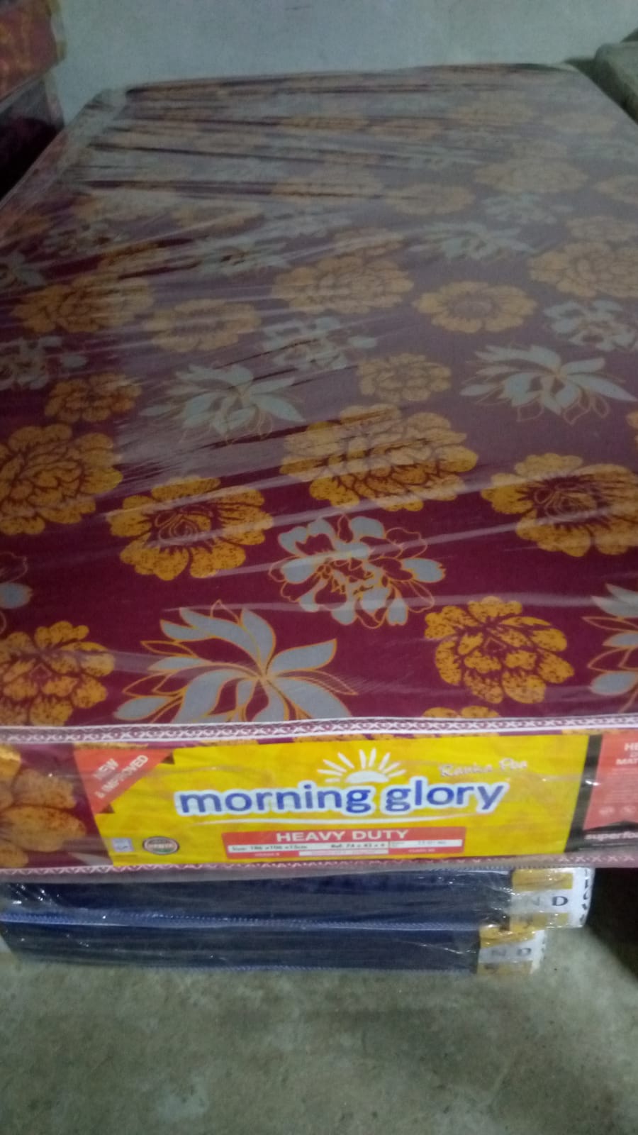 Superfoam Morning Glory High Density Mattress – 6 Inches Heavy Duty, Durable Foam Core, Firm Support, Luxurious non-Quilted Cover, Ideal for Home and Institutional Use, Available in Multiple Sizes