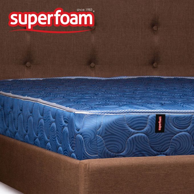 Superfoam Morning Glory High Density Mattress – 6 Inches Heavy Duty, Durable Foam Core, Firm Support, Luxurious non-Quilted Cover, Ideal for Home and Institutional Use, Available in Multiple Sizes