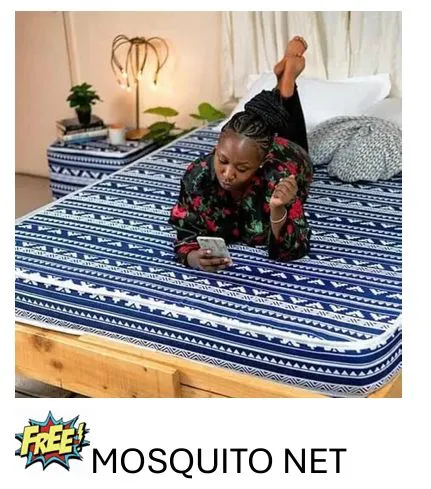 Moko Heavy Duty 8-Inch Mattress with Free Mosquito Net – Durable, Comfortable, Premium Quality Foam for Restful Sleep, Perfect Support for All Sleepers, Eco-Friendly Materials, LongLasting Performance