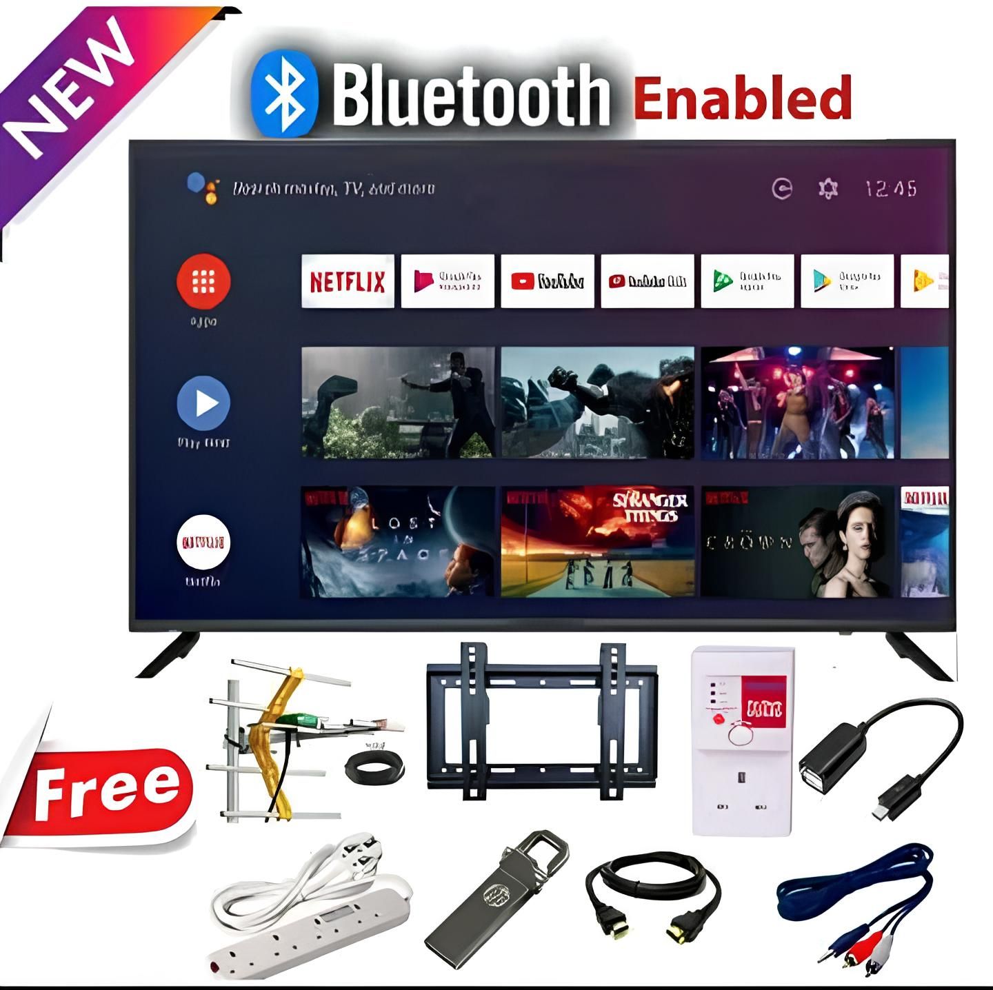 VITRON 32-Inch Frameless Smart Android TV | HTC3200S | Built-In Decoder, Wi-Fi, Netflix, YouTube | 14-Month Warranty + 8 Free Gifts | HD LED Display