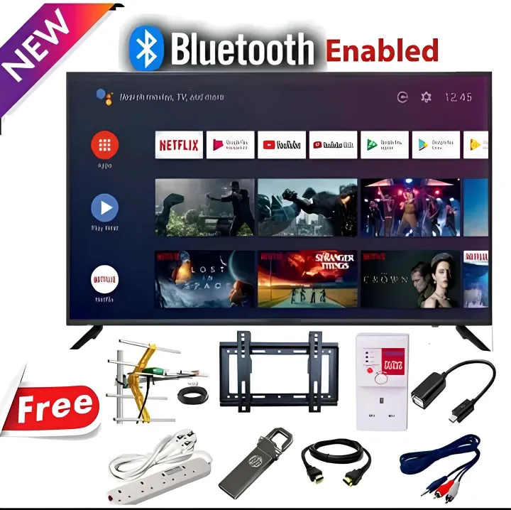 🎁 FREE GIFTS! Skyworth 32-Inch Frameless Smart Android TV | HD LED Display | Built-In Decoder, Wi-Fi, Netflix, YouTube | 3 HDMI Ports | 14-Month Warranty 🎁