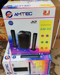 🎶 AMTEC AM-02 2.1 X-Bass Home Theater System – 20,000W PMPO, 3D Surround Sound, Bluetooth, USB, SD, FM, AUX, Remote Control for Ultimate Audio Experience 🎧