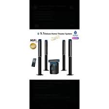 Nunix 5.1 Deluxe Home Theater System – Powerful Sound, Bluetooth, HiFi, 5D Surround, 48000W PMPO, USB, FM Radio, Remote Control – NU-8806
