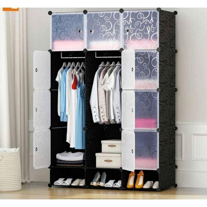 🔥 3-Column Portable Plastic Wardrobe – 🏡 Spacious, Durable, & Easy-to-Assemble Storage for Clothes, Shoes & Accessories!