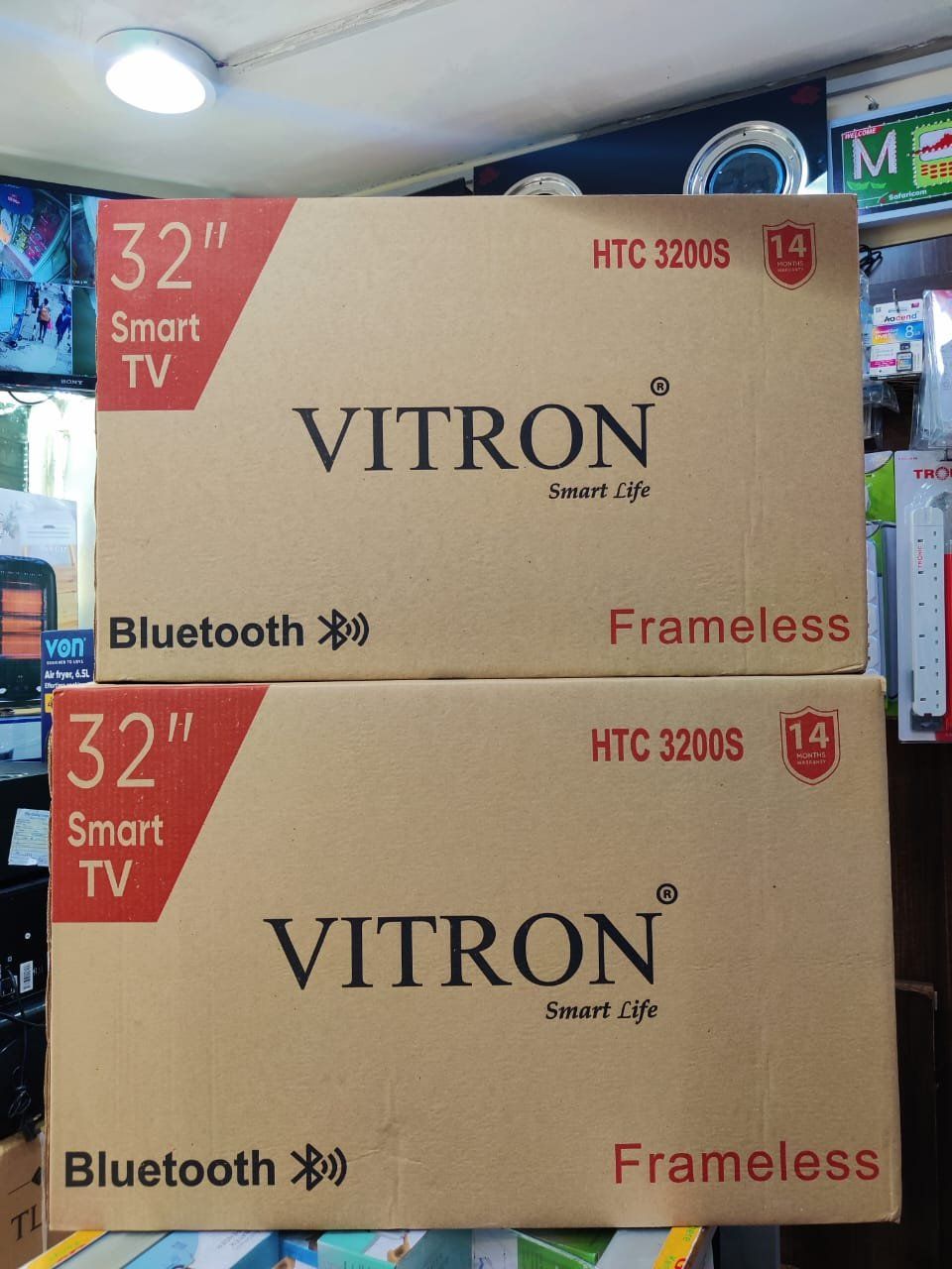 🎁 FREE TV GUARD, WALL MOUNT & ANTENNA! | Vitron 32-Inch Smart TV | Frameless Design | Full HD 1080p | Dolby Audio 🎵 | Bluetooth | Smart Android TV 📲 | Netflix, YouTube & More! | HDMI, USB & Wi-Fi