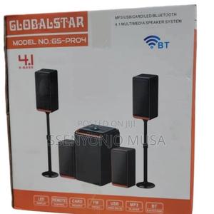 Globalstar GS-PRO4 4.1 Channel Multimedia Speaker System 🔊🔥 | Bluetooth | USB/SD | FM Radio | LED Lights ✨ | Deep X-Bass | Remote Control