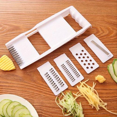 5 in 1 manual Multi-Functional Vegetable Slicer & Grater, stainless steel slicing tool, Potato Shredder, Radish & Cucumber Grater And Slicer For Kitchen,Vegetable Fruit slicer,Cutter,Salad maker.