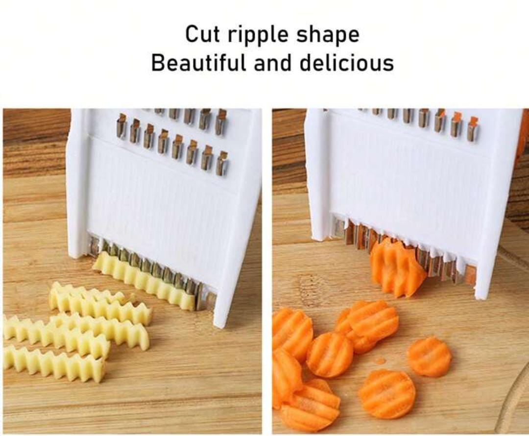 5 in 1 manual Multi-Functional Vegetable Slicer & Grater, stainless steel slicing tool, Potato Shredder, Radish & Cucumber Grater And Slicer For Kitchen,Vegetable Fruit slicer,Cutter,Salad maker.