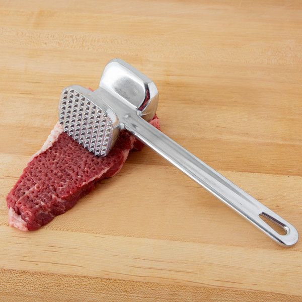Meat Tenderizer 1 pcs Aluminium Mallet Dual-Sided - Tenderizer Tool Kitchen Pounder - Home Hammer for Tenderizing Ice Steak Stainless Veal & Chicken Safe Beater