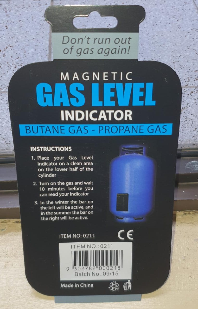 Magnetic Gas Level Indicator, Never run out of cooking gas without warning
Get your reliable accurate low priced (single use), video has more info