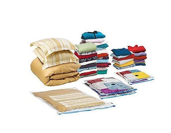 Vacuum Compressed Space Saver Storage Bags Ideal for Clothes, Duvets, Bedding, Pillows, Curtains and Travelling : 2 sizes:💫🌟70×100cm 💥80x110cm