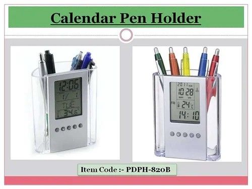 Pen Pencil Holder/organizer, Digital LCD Desk Pen Holder, Calendar, Timer, clock, thermometer Desktop Electronic Office stationary organizer, office giftset, bedroom table organizer.