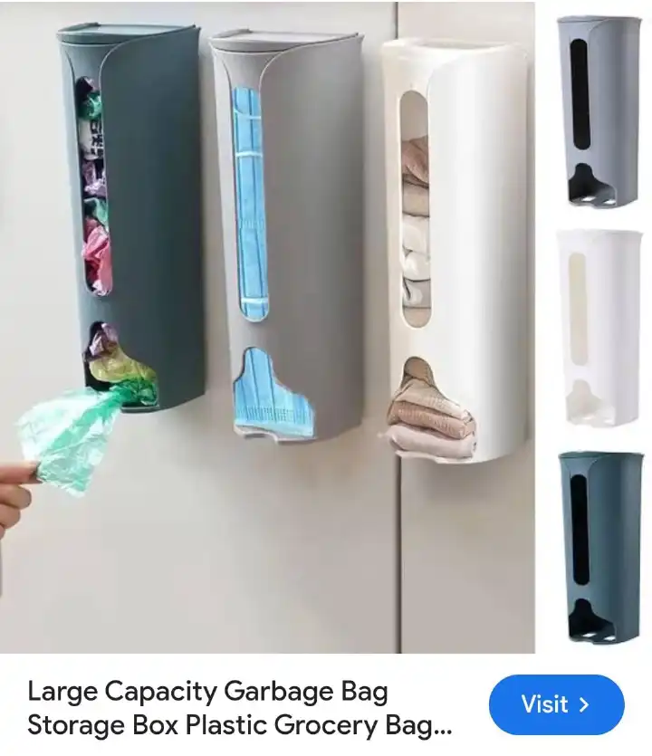 Wall Mounted Small items Bin 27.5cm by 10cm (garbage, trash, sachets, papers, panties, hand towels, etc) KINDLY WATCH VIDEO ON HOW TO USE IT