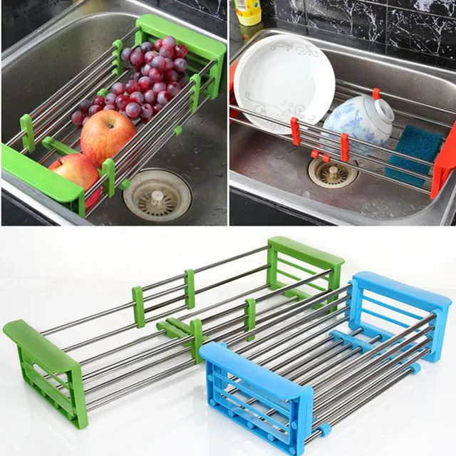 Heavy gauge durable Expandable over the kitchen sink drain shelf @ REDUCED PRICE.- KINDLY WATCH VIDEO ON HOW TO USE IT