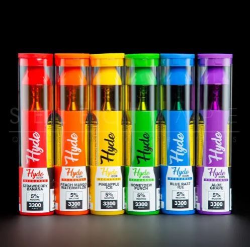 Hyde Edge Rave Disposable  <APE,, 4000 Puffs, 50mg (5%) Nicotine, Rechargeable, Prefilled, Draw-Activated, Single-Use Electronic Vaping Device. OFFER PER PIECE
