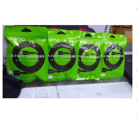 Oraimo Type-C Fast Charging Cable – Durable, High-Speed USB-C Charger for Android, Tablets, Power Banks, and More with Tangle-Free Design, Reinforced Connectors, and Efficient Data Transfer.