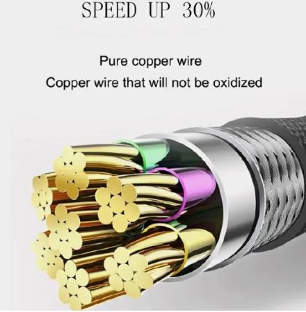 Oraimo Type-C Fast Charging Cable – Durable, High-Speed USB-C Charger for Android, Tablets, Power Banks, and More with Tangle-Free Design, Reinforced Connectors, and Efficient Data Transfer.