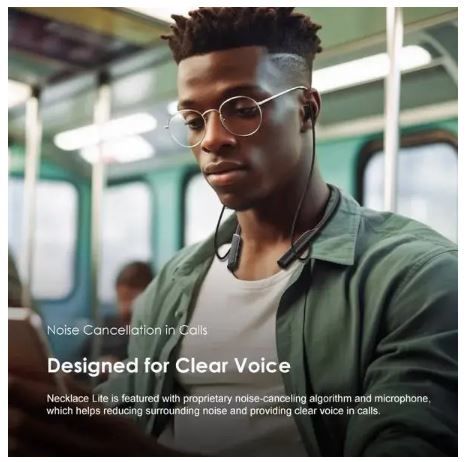 Wireless Bluetooth Neckband Earphones with Deep Bass, Comfortable Earbuds, and Flexible Neckband Design – Lightweight, Sweat-Resistant, In-Ear Headphones for Music and Calls.