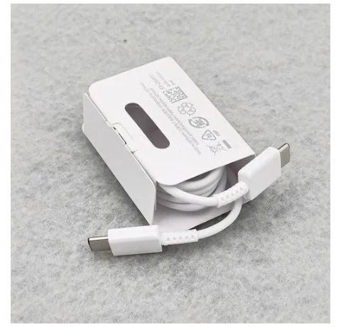 Samsung 25W Super Fast Charging 5A USB-C to USB-C Cable – Original Samsung 25W Charger Cable for Galaxy A14, A24, A34, A54, S21, S22, S23, S24, Note, and Other Type-C Devices