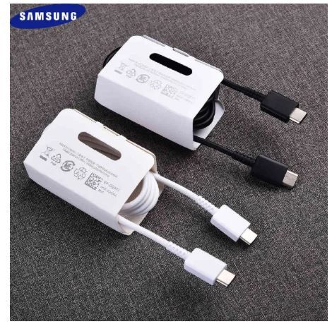 Samsung 25W Super Fast Charging 5A USB-C to USB-C Cable – Original Samsung 25W Charger Cable for Galaxy A14, A24, A34, A54, S21, S22, S23, S24, Note, and Other Type-C Devices