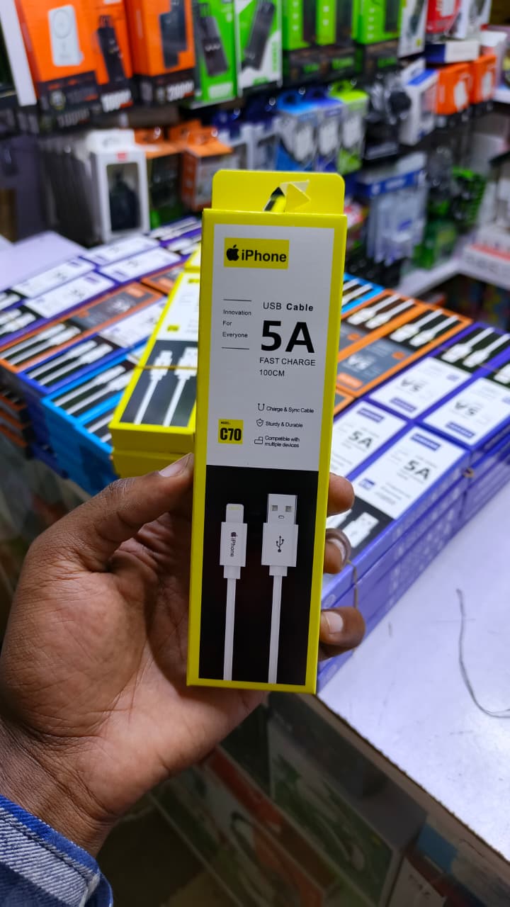 5A iPhone Cable, Cable, [Apple MFi Certified] iPhone Charger Fast Charging Cord Durable Tangle-Free iPhone Charger Cord for iPhone 14/13/12/11/X/8/7/Plus, iPad, AirPods - White