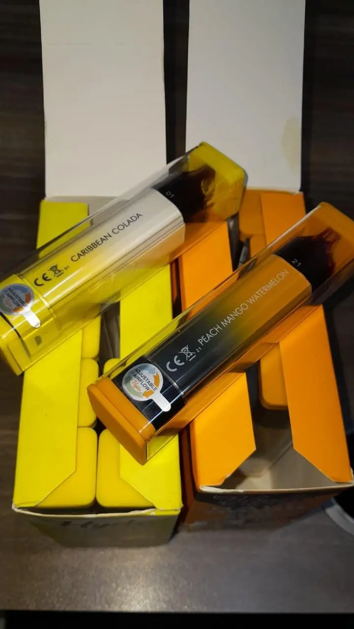 Peach Mango Watermelon  4000-puff, rechargeable VAPE. Prefilled and draw-activated, it's perfect for smooth, fruity refreshment all day. Convenient, satisfying, CLEARANCE SALE ON OFFER.