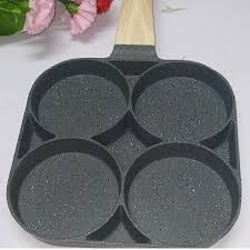Pan High Quality Heavy Granite Non-stick 4 Slot Pancake/egg