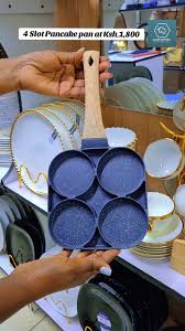 Pan High Quality Heavy Granite Non-stick 4 Slot Pancake/egg