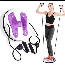 Rotating Magnetic Waist Twister for Exercise, Fitness, Slimming, Foot Massage".Offre Waist Trainer/Tummy Trimmer/Foot Massager Yoga Pilates Twisting Disc Plate as picture normal