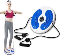 Rotating Magnetic Waist Twister for Exercise, Fitness, Slimming, Foot Massage".Offre Waist Trainer/Tummy Trimmer/Foot Massager Yoga Pilates Twisting Disc Plate as picture normal