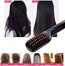 Electric Hair Straightener Brush Iron Hot Comb - The heated comb can be adjustable to different hair types according to temperature, The heated comb transmits uniform ceramic heat without damage