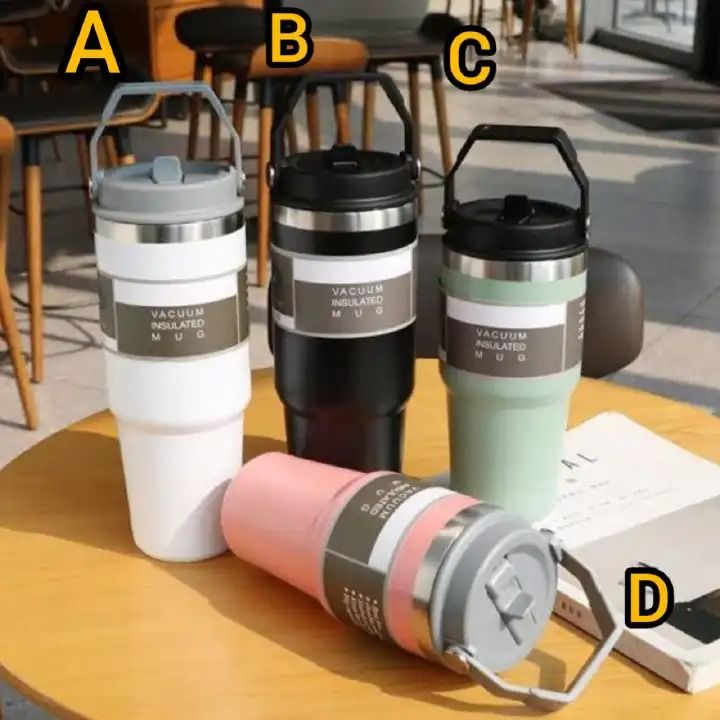 ✅ 600 ML AND 900 ML  Insulated vacuum mug-stanley cup available keeps warm/hot/cold all day,Vacuum insulation for hot drinks up to 6+ hours and cold drinks up to 12+ hours