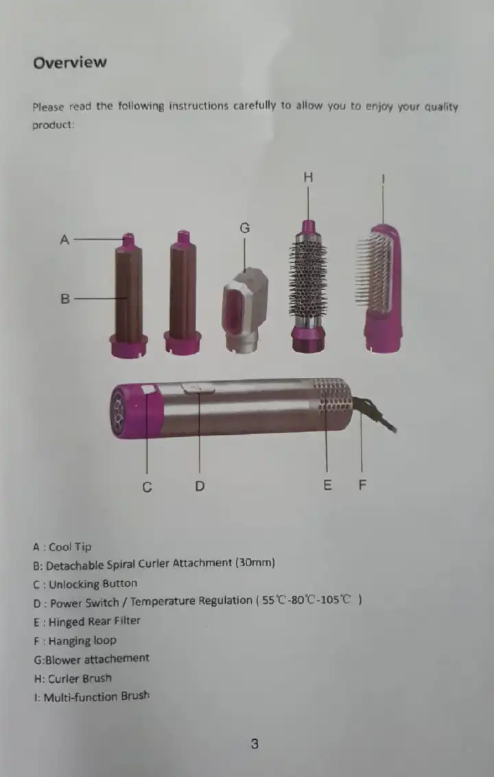 5 In 1 Hair Dryer Comb One Step Multi Functional Hair Curling Styling Straightener Hair Roller Comb Hot Air Styler Hair Curler Electric Air Iron Wand Brush TP-5+1 Electric 5in1 hot air styler (1kw)