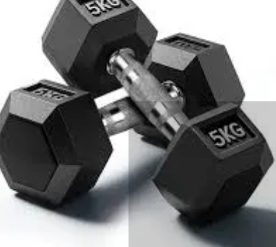 5KG[2.5 by 2.5], 10kg5 by 5 kg][, 20KGS[10kg by 10kg] 30kgs[15kg by 15kg],40kg[20kg by 20kg]Dumbbells - Hexagonal Dumbell Body Building Gym/ Home Work Out Weights ( A Pair)