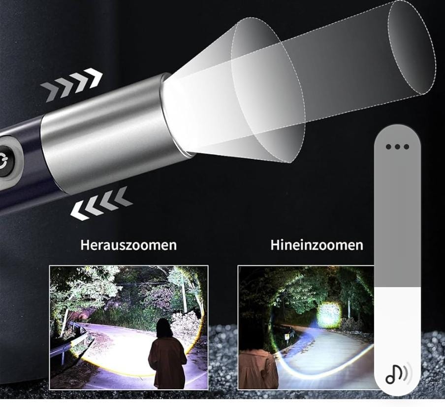 Mini LED Flashlight Telescopic Zoom USB Rechargeable Waterproof COB Torch Lamp Lantern For Outdoor Camping Hunting FLASHLIGHT 4 modes extra bright flashlight torch