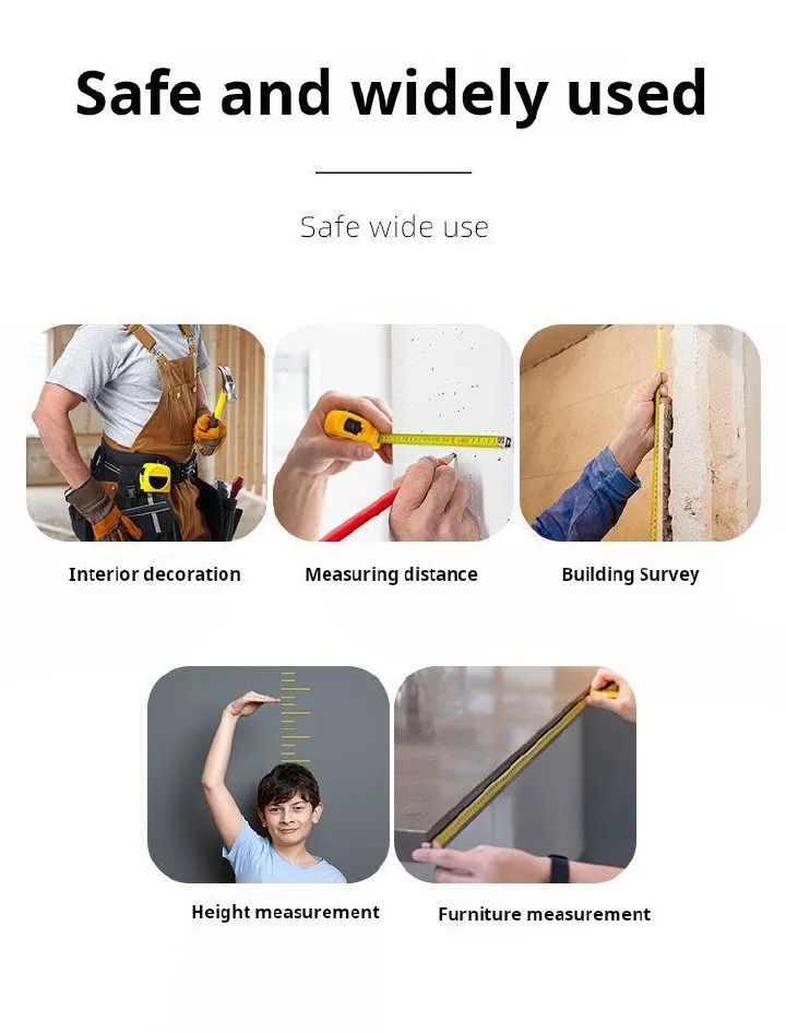 Measuring Tape Flexible Tape Measure With Rubber Protector