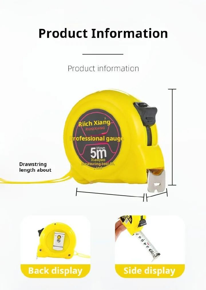 Measuring Tape Flexible Tape Measure With Rubber Protector