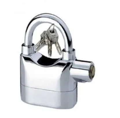 Kin Bar Tamper-proof Security Alarm Padlock Lock (Big)
